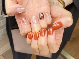 【パラジェル】ちぐはぐネイル