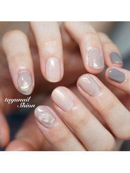 たゆ ネイル(たゆnail)/ぷっくりニュアンスネイル