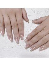 クリーム(Nail Atelier CREAM)/オーロラパウダー・10本長さだし