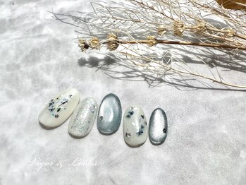 ヴィガー アンド ルックス 白金 目黒(Vigor&Looks)/押し花　上品ネイル