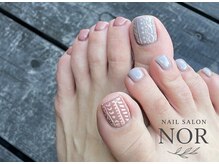 ノア 高槻店(NOR)の雰囲気(冬フットネイル【親指アート2本+カラ―2色までok オフ込¥7000】)