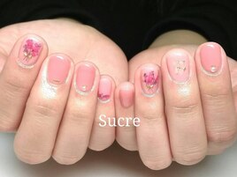 ドライフラワーネイル♪