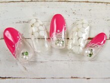 エムネイル(M Nail)/大人ネイル・可憐フラワー