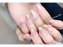 ネイルスペース ロゼ/ラメグラデーションネイル♪