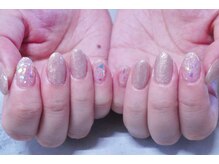 プチリリィ(Petit Lily)/クリアとオーロラで爽やかネイル