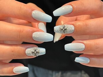 シェリーラメール 池袋店(cherie la mer)/アイスブルーネイル