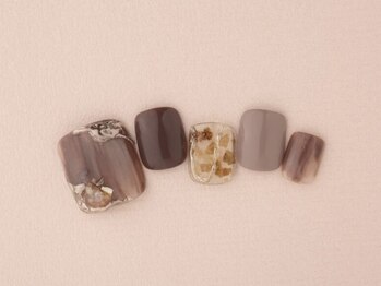 エムスラッシュネイル 本牧店(M SLASH)/ニュアンスミラーネイル