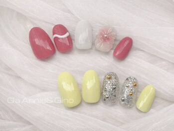 キュアバイアニーアンドジーノ(Qa by Annie&Gino)の写真/【選べる定額¥5700～】シンプルで上品なネイル♪自爪を削らないパラジェルが大好評！色変更も可能◎