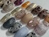 【10月下北沢店限定】ニュアンスレオパードネイル 定額¥8800