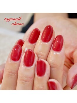 たゆ ネイル(たゆnail)/レッドネイル