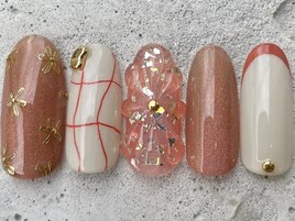 くすみオレンジフラワー ¥13500