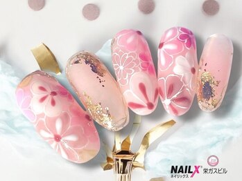 ネイリックス 栄ガスビル(NAILX)/ピンクニュアンスネイル★
