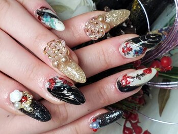 プリンセスネイル(Princess NAIL)の写真/毎月新作の今旬デザインをご提案★持ち込みもOK！特別なイベント前にも◎周りと差がつくおしゃれな指先に♪