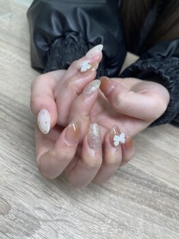 エーナイン イオン一関店/ブラウンチークネイル