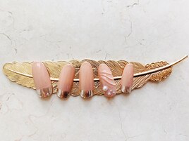 シンプル、ミラーネイル