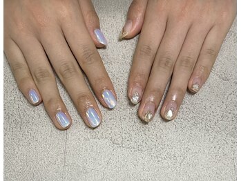 ネイルサロン ティディ(TIDY)/ニュアンスシェルネイル