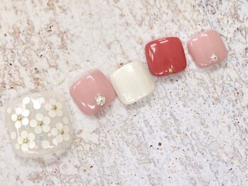 ネイルサロン ドルチェネイル 柏店(Dolce.Nail)/フットデザインコース☆足湯付き