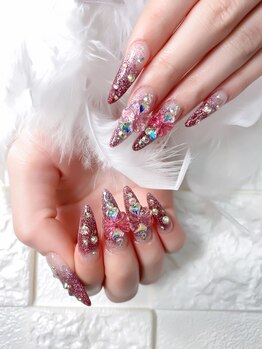 パラジェル使用ジェルアート込