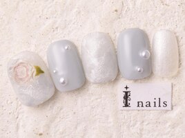 水色ニュアンス薔薇