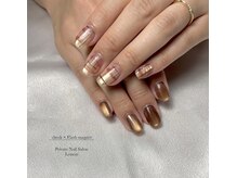 レモン(Lemon)/チェックネイル