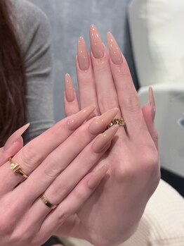 【パラジェル/フィルイン取扱店】nail atelier momomame銀座の写真/日頃お忙しい方やご予定前の駆け込みネイルにオススメ☆上品なシンプルネイルがオフ込60分で完成!