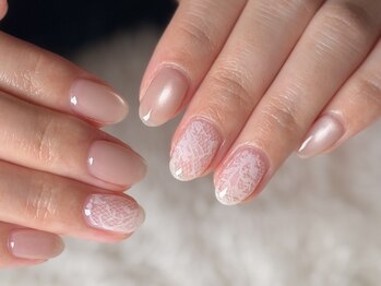 グロスネイル(gloss nail)/ジェルアート/レース