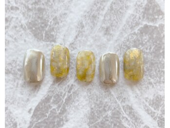 ～涼しげニュアンスネイル～