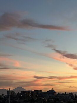 アルバ暁子鍼灸治療院(alba暁子鍼灸治療院)/夕焼けと富士山