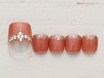 ノーネイル 熊谷(NO NAIL KUMAGAYA)/ティアラビジュー ￥4990