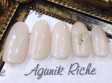 アグニークリッシェ(Agunik Riche)/【押し花風ネイル】