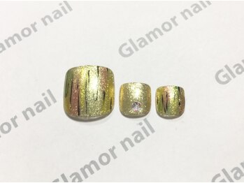 グラマーネイル(Glamor nail)/☆新作☆人気フットネイル¥7000