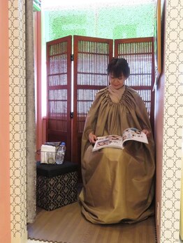 温活堂 楽々園店/よもぎ蒸し