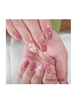 モコネイル(moco nail)/☆ワンカラー2本アート☆