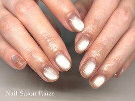 マグネットネイル×ベージュ