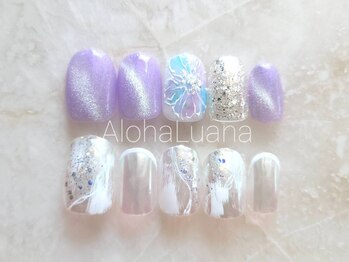 アロハ ルアナ(Aloha Luana)の写真/シンプルの中にもトレンド感のある指先に♪丁寧な施術でケアと仕上がりにもこだわっています！