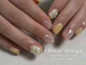 お花×イエロー