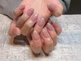 ラメシルバーグラデ