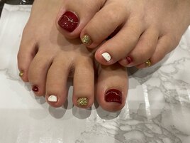 フットネイルで気分上げ↑上げ↑