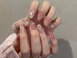 ちゅるんガーリーネイル