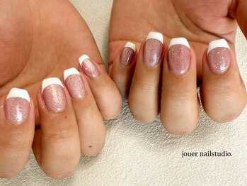 ジュエ ネイルスタジオ(jouer nailstudio.)/mirrorflash × french
