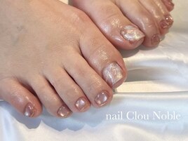 うるうる大理石ネイル