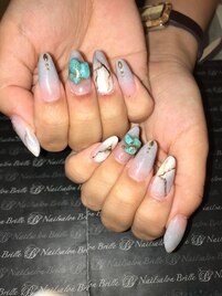 天然石風ネイル