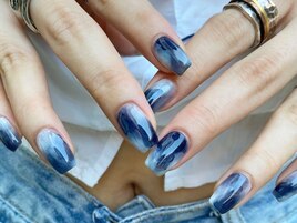 ブルーニュアンスネイル