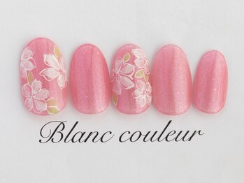 ブランクルール 京都四条烏丸(Blanc Couleur)/オフィスにもok手描きフラワー