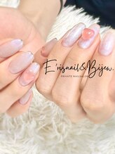 イリスネイル アンド ビジュー(E’risnail&Bijew.)/UVに当たるとピンクになるハート