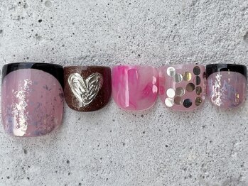 フリークネイル(FREAK Nail)/ワンホン個性派 FOOT ¥12000