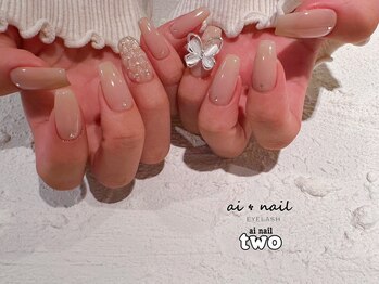 アイネイルトゥー 小倉(ai nail two)/バタフライネイル