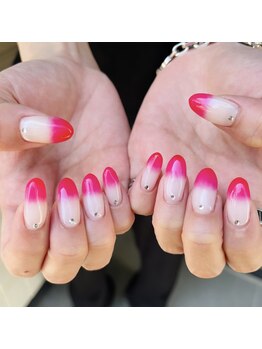 ハズグラスネイル(Haze Grass nail)/カラーグラデーション