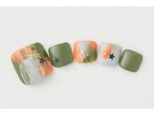 アトリエプラスエヌ(Atelier+N)/【フットネイル】ハロウィン