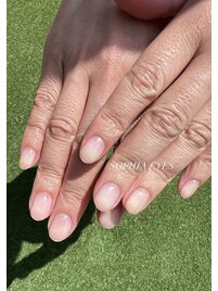 シンプルクリアネイル